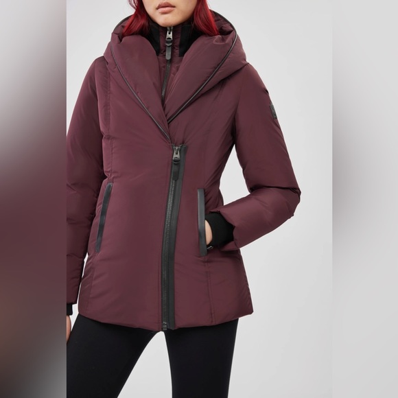 Mackage Jackets & Blazers - MXsold Mackage Adali Hooded Waterproof Down Jacket in Wine